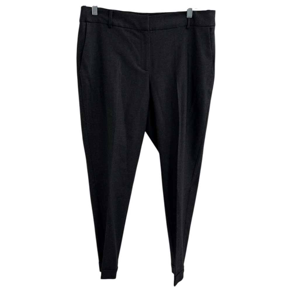 Eileen Fisher Wool Charcoal Grey Women’s Trousers Size 12